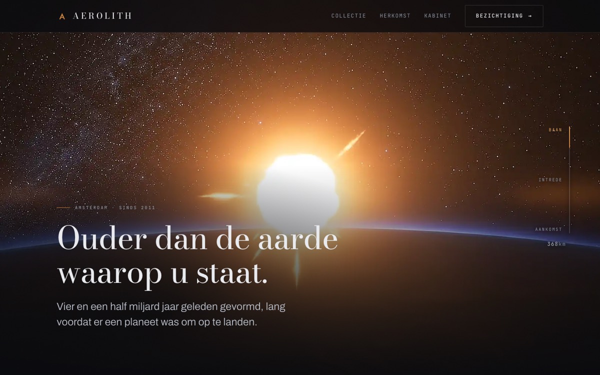 AEROLITH — meteoriet in een baan om de aarde